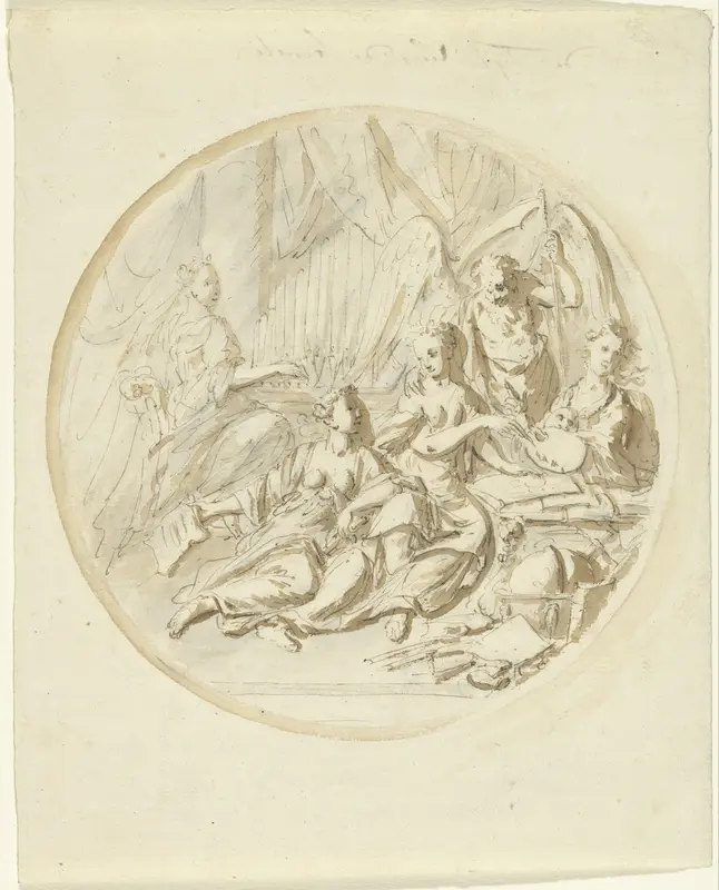 De Tijd onderwijst de Kunsten Wall Art by Elias van Nijmegen - High-Resolution Digital Print
