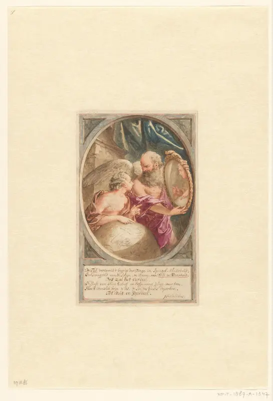 De Tijd vertoont het begrip der dingen aan de Waarheid Wall Art by Unknown - High-Resolution Digital Print