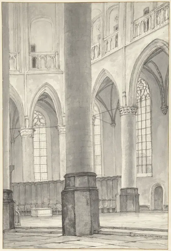 De tombe van Floris V in de Grote Kerk te Alkmaar Wall Art by Gerrit Lamberts - High-Resolution Digital Print