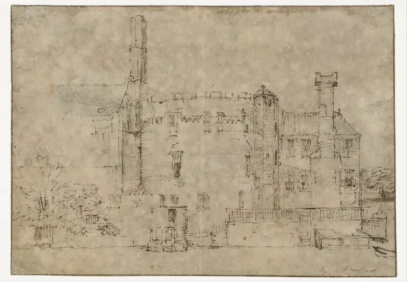 De toren Swijgh Utrecht in Amsterdam Wall Art by Rembrandt van Rijn - High-Resolution Digital Print