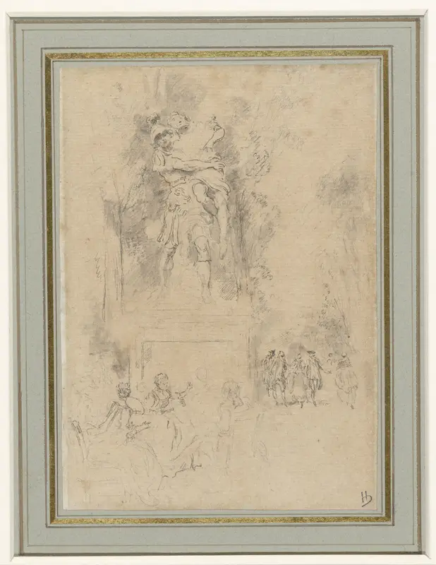 De tuin van de Tuilerieën Wall Art by Unknown - High-Resolution Digital Print