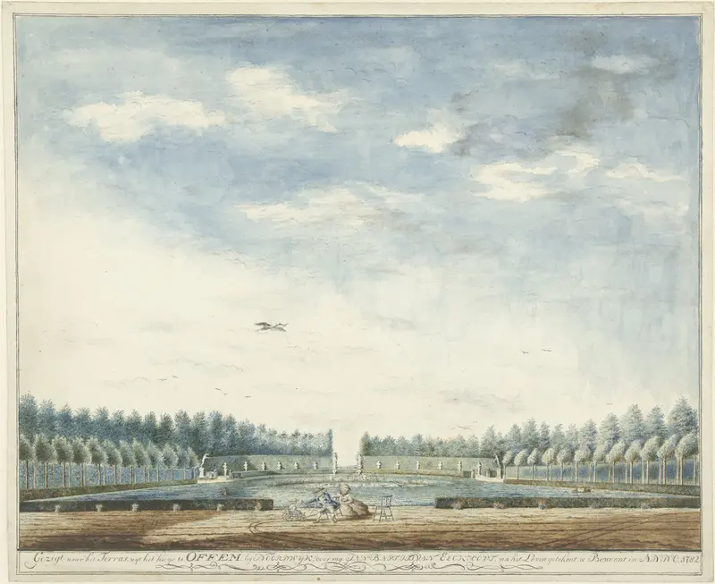 De tuin van het huis Offem, bij Noordwijk Wall Art by Unknown - High-Resolution Digital Print