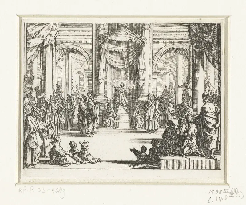 De twaalfjarige Christus in de tempel Wall Art by Jacques Callot - High-Resolution Digital Print