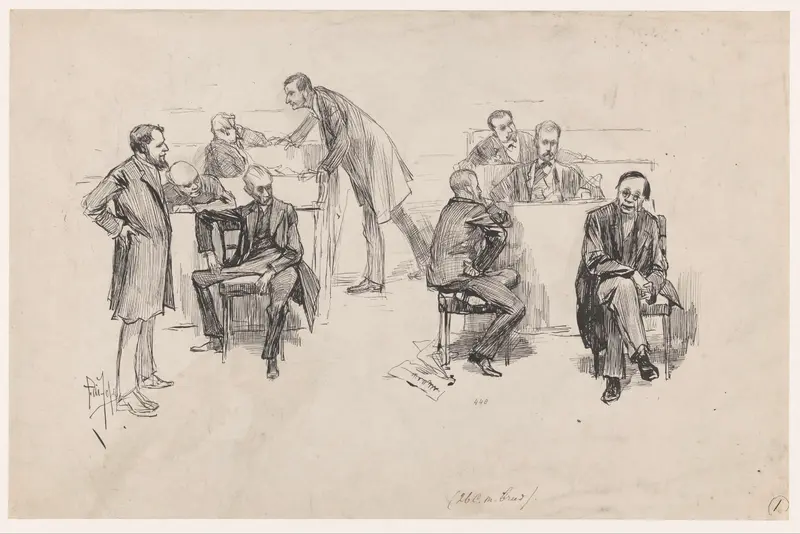 De Tweede Kamer tijdens het debat over de grondwetsherziening in 1887 Wall Art by Unknown - High-Resolution Digital Print