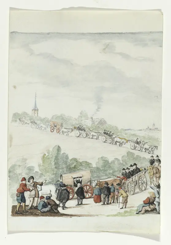 De uittocht der remonstranten Wall Art by anonymous - High-Resolution Digital Print
