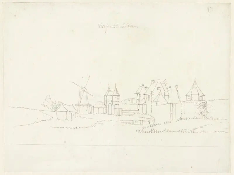 De Veerpoort te Leerdam Wall Art by Cornelis Pronk - High-Resolution Digital Print