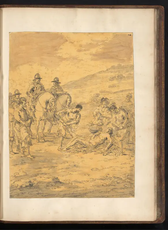 De verbranding van Calanus Wall Art by Leonaert Bramer - High-Resolution Digital Print
