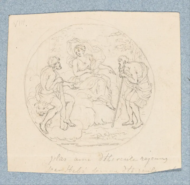 De verjonging van Iolaüs (in doos met 43 tekeningen) Wall Art by Louis Fabritius Dubourg - High-Resolution Digital Print