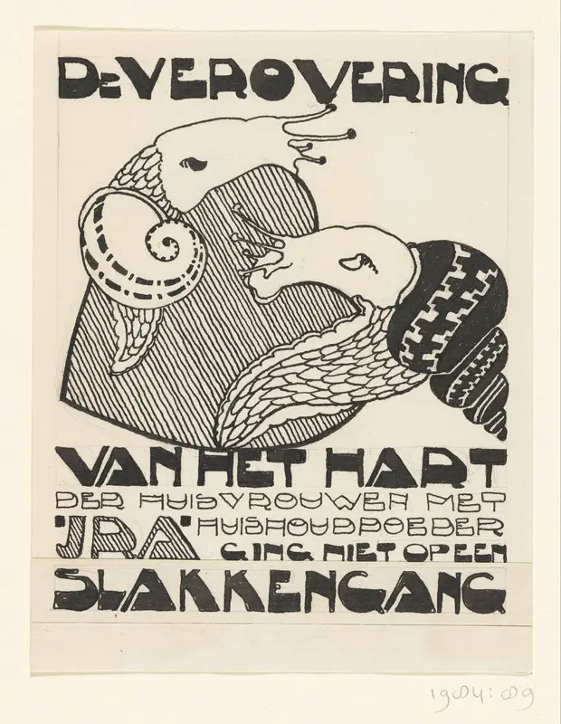 De verovering van het hart der huisvrouwen met 'IRA' huishoudpoeder ging niet op een slakkengang Wall Art by Reijer Stolk - High-Resolution Digital Print