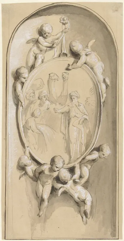 De Verstandigheid Josephs in 't verzamelen van het koren Wall Art by Jacob de Wit - High-Resolution Digital Print