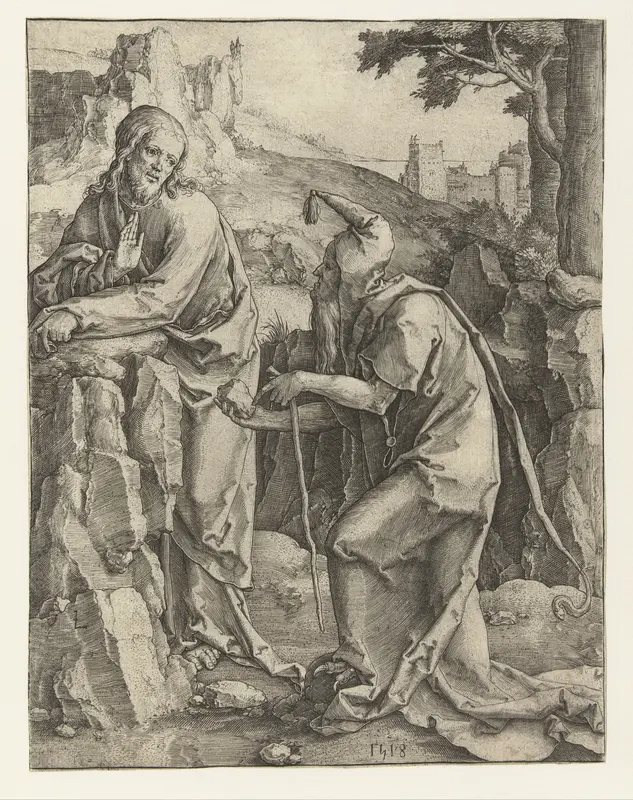 De verzoeking van Christus Wall Art by Lucas van Leyden - High-Resolution Digital Print