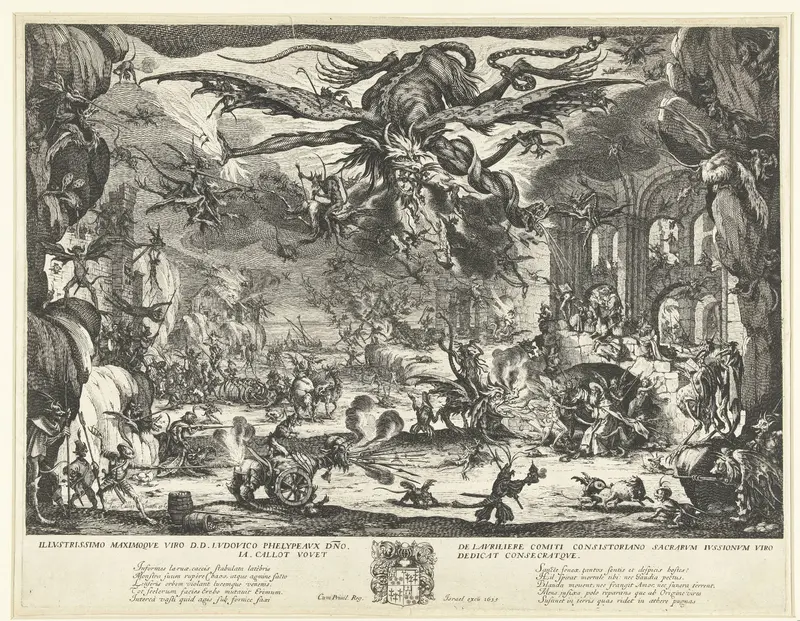 De verzoeking van de Heilige Antonius Wall Art by Unknown - High-Resolution Digital Print