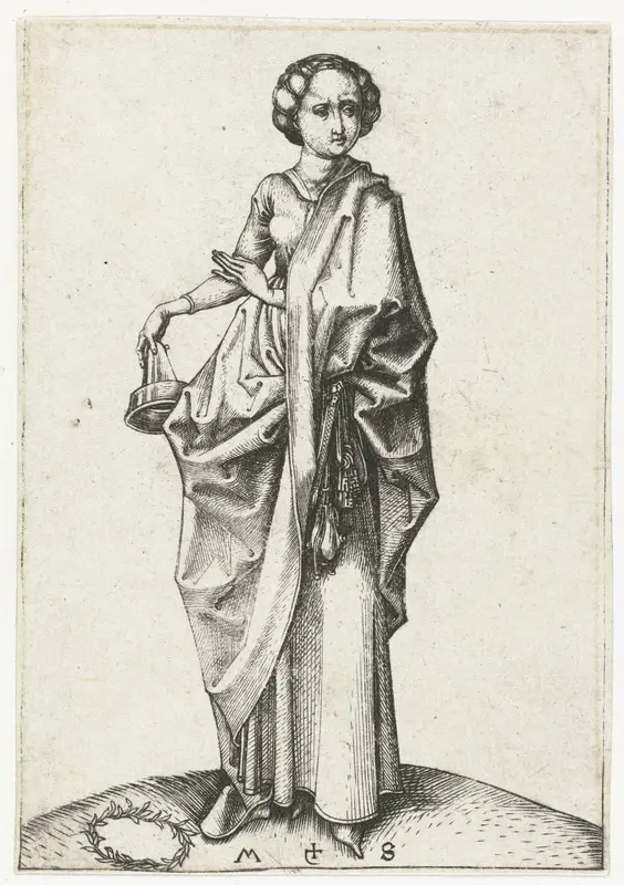 De vierde dwaze maagd Wall Art by Unknown - High-Resolution Digital Print