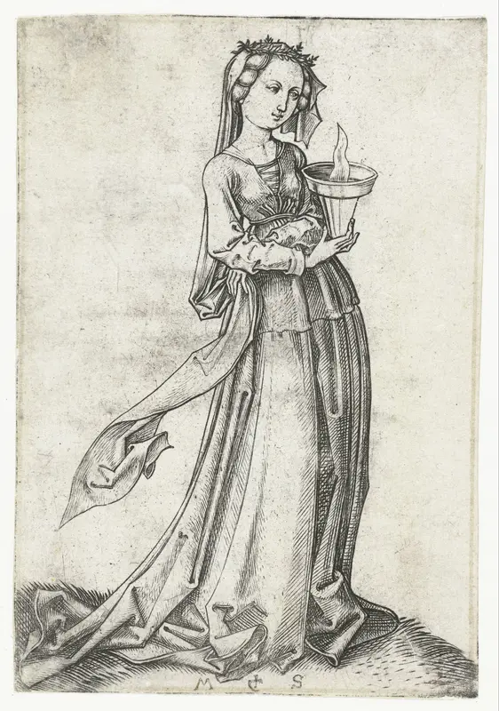 De vierde wijze maagd Wall Art by Unknown - High-Resolution Digital Print