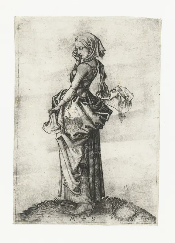 De vijfde dwaze maagd Wall Art by Unknown - High-Resolution Digital Print