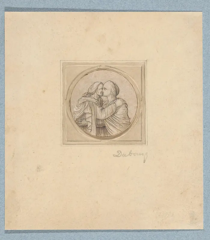 De Visitatie (in doos met 43 tekeningen) Wall Art by Louis Fabritius Dubourg - High-Resolution Digital Print