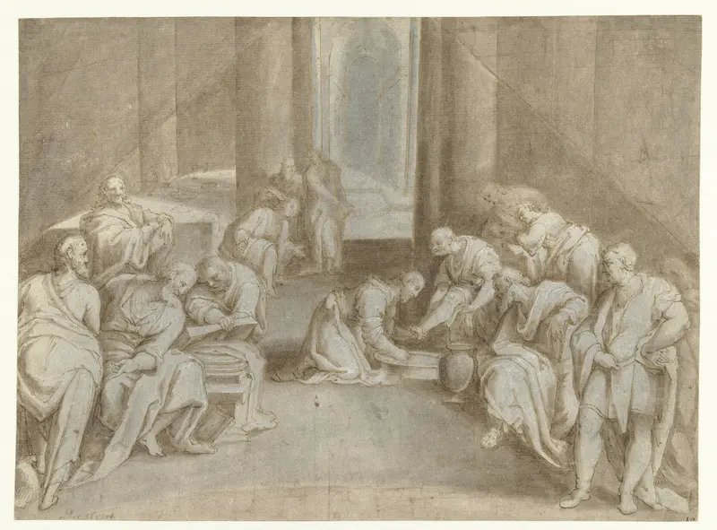 De voetwassing Wall Art by Unknown - High-Resolution Digital Print