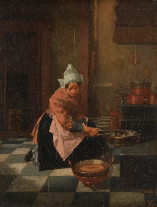 De wafelbakster Wall Art by Unknown - High-Resolution Digital Print