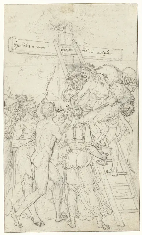 De weg naar Christus Wall Art by Dirck Pietersz. Crabeth - High-Resolution Digital Print