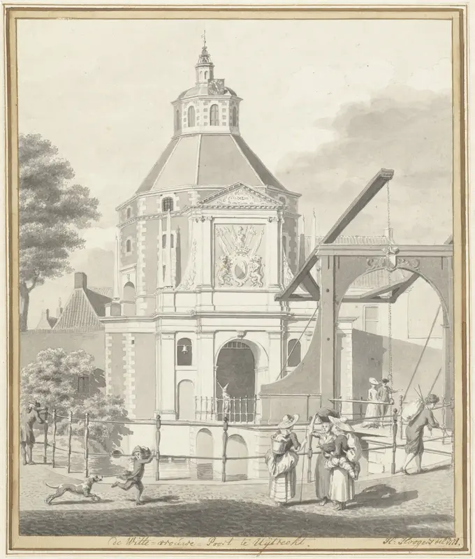 De Wittevrouwen- of Gelderse Poort te Utrecht Wall Art by Hendrik Hoogers - High-Resolution Digital Print