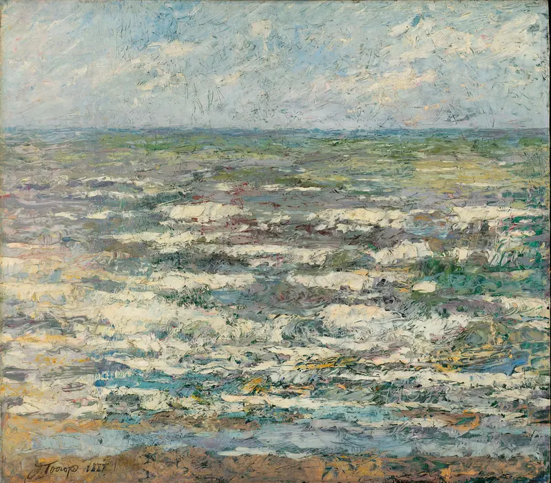 De zee Wall Art by Jan Toorop - High-Resolution Digital Print