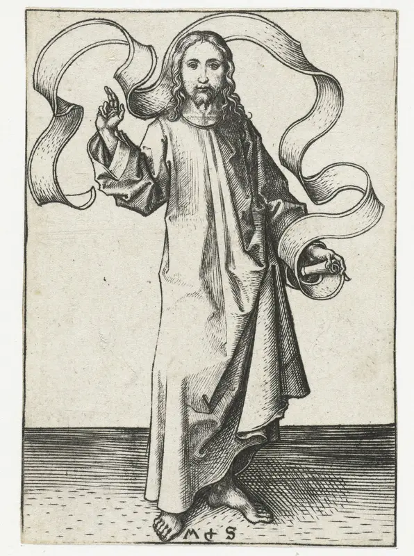 De zegenende Christus Wall Art by Unknown - High-Resolution Digital Print