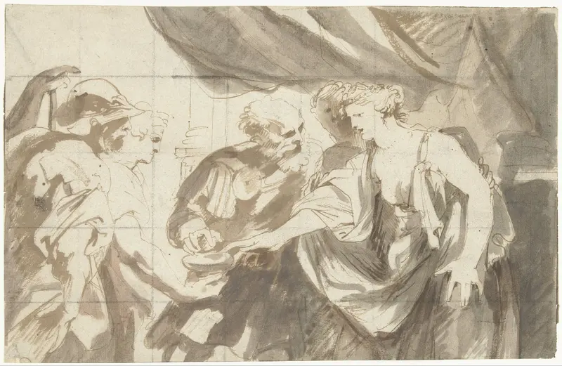 De zelfmoord van Sophonisba Wall Art by Anthony van Dyck - High-Resolution Digital Print