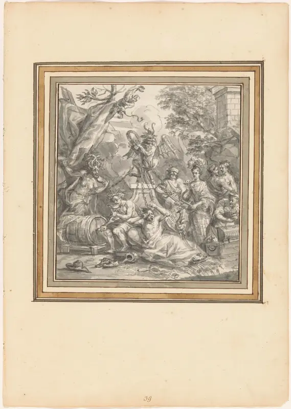 De Zeven Hoofdzonden, geketend aan de Duivel Wall Art by anonymous - High-Resolution Digital Print
