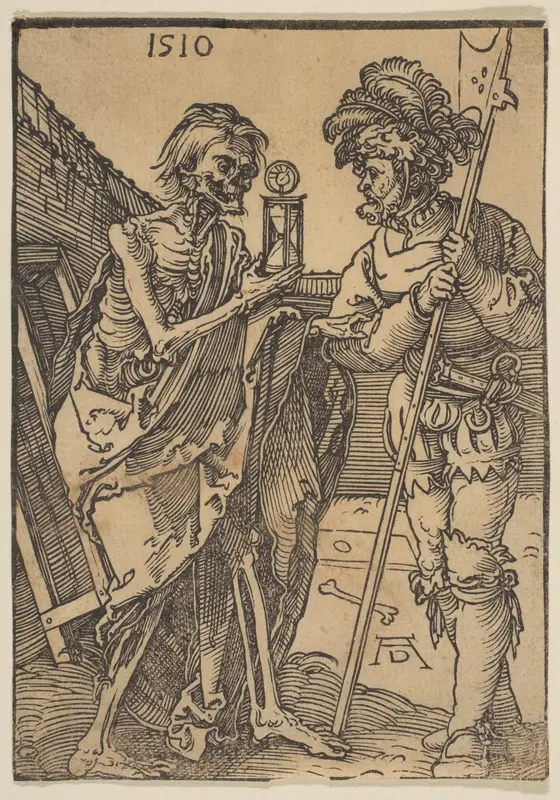 Death and the Lansquenet Wall Art by Albrecht Dürer - High-Resolution Digital Print