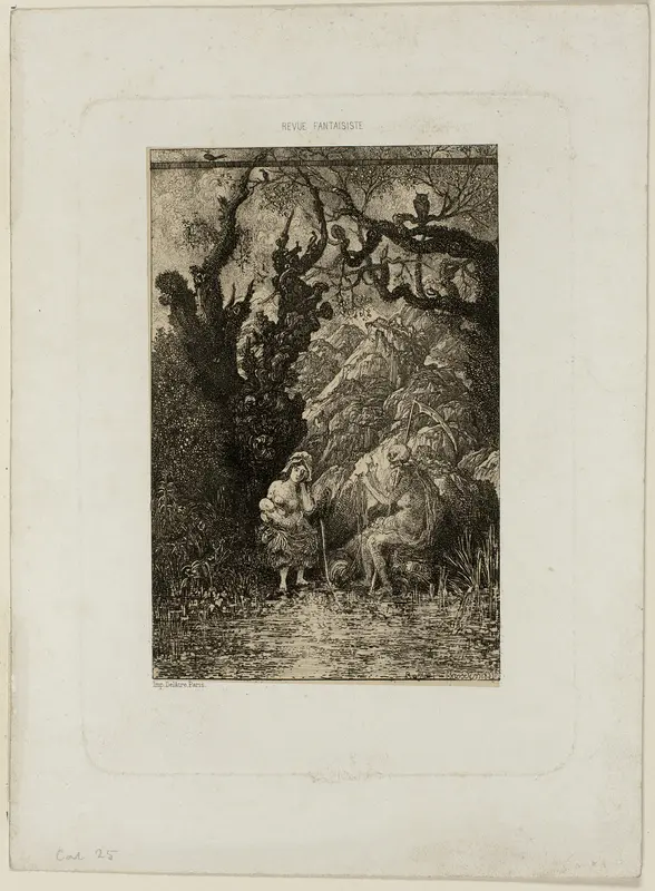 Death and the Young Mother, from Revue Fantaisiste
