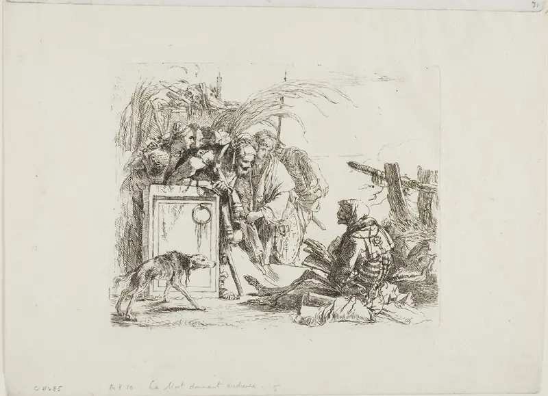 Death Giving Audience, from Capricci Wall Art by Giovanni Battista Tiepolo - High-Resolution Digital Print