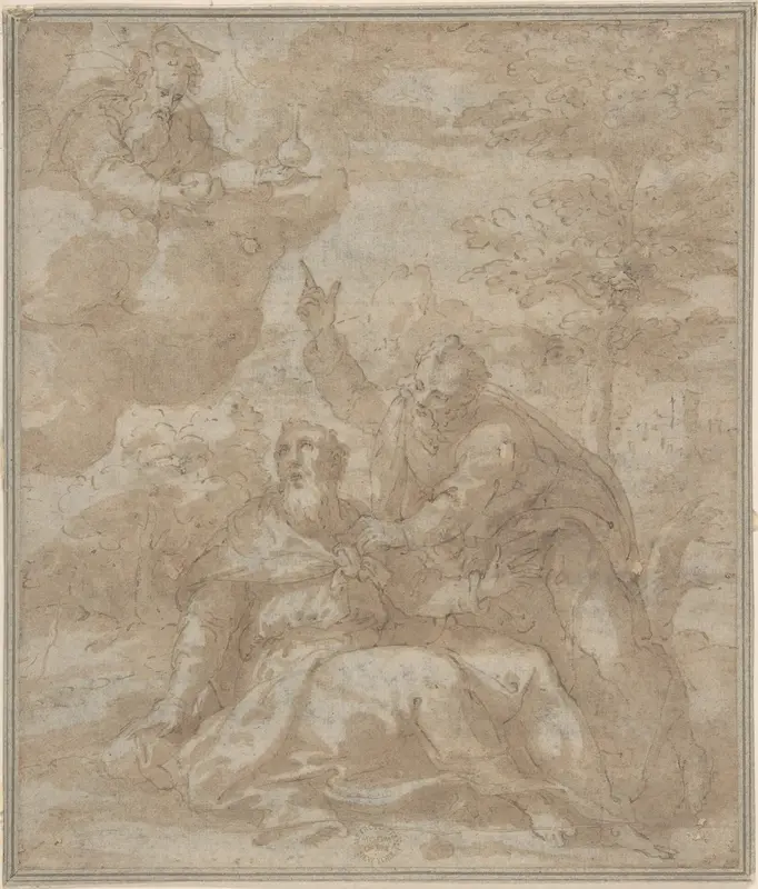 Death of a Saint Wall Art by Anonymous, Italian, Roman-Bolognese, 17th century - High-Resolution Digital Print