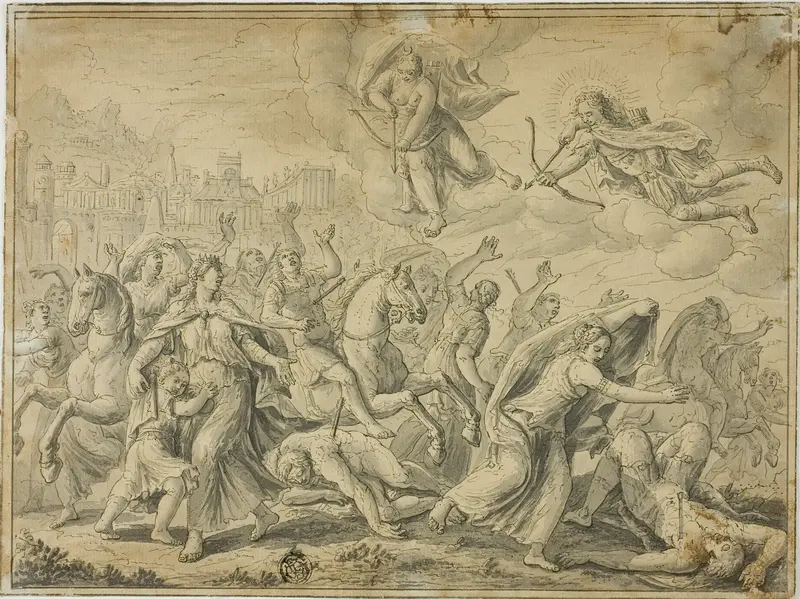 Death of Niobe's Children Wall Art by Maarten de Vos - High-Resolution Digital Print