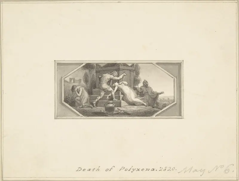Death of Polyxena Wall Art by Edward Francis Burney - High-Resolution Digital Print