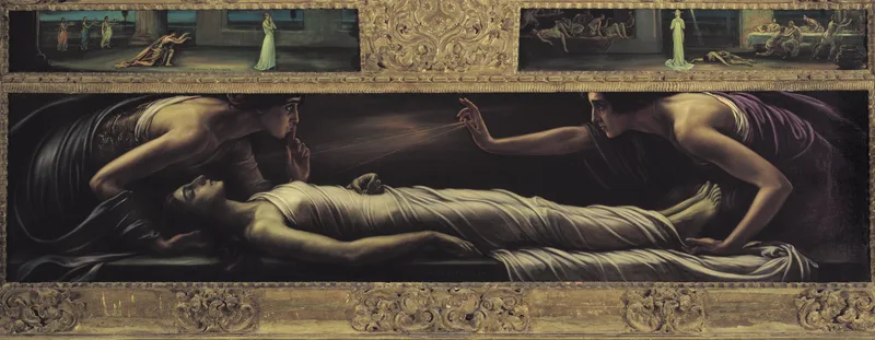 Death of Saint Ines Wall Art by Julio Romero De Torres - High-Resolution Digital Print