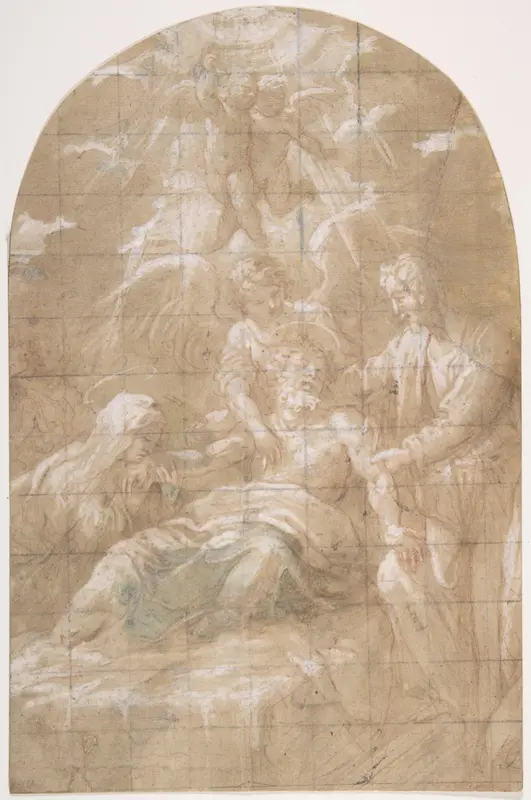 Death of Saint Joseph Wall Art by Anonymous, Italian, Emilian (Parmese), 17th century - High-Resolution Digital Print