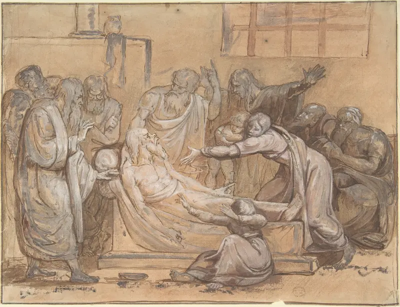 Death of Socrates Wall Art by Anonymous, German, 19th century - High-Resolution Digital Print