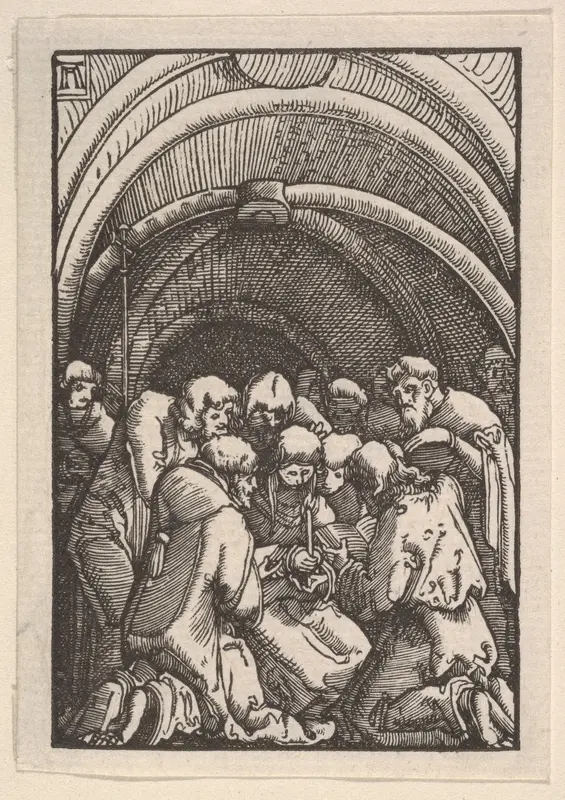 Death of the Virgin, from "The Fall and Salvation of Mankind Through the Life and Passion of Christ" Wall Art by Albrecht Altdorfer - High-Resolution Digital Print