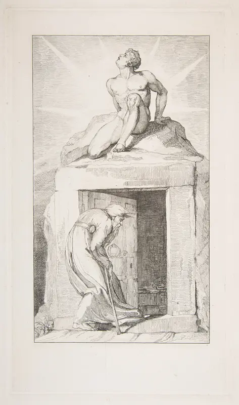 Death's Door, from "The Grave," a Poem by Robert Blair Wall Art by William Blake - High-Resolution Digital Print