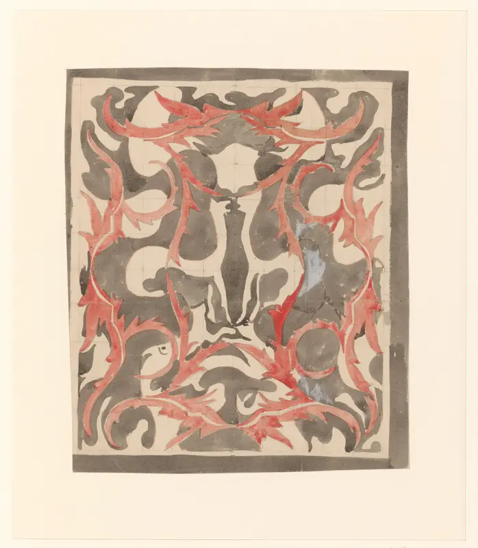 Decoratief ontwerp met diermotieven Wall Art by Carel Adolph Lion Cachet - High-Resolution Digital Print