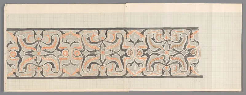 Decoratief ontwerp voor een langwerpig paneel Wall Art by Carel Adolph Lion Cachet - High-Resolution Digital Print