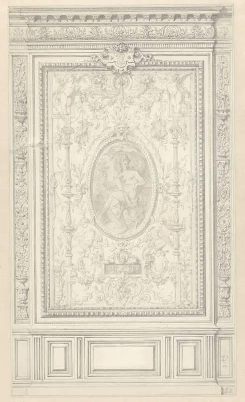 Decoratief paneel Wall Art by Alexandre Eugène Prignot - High-Resolution Digital Print
