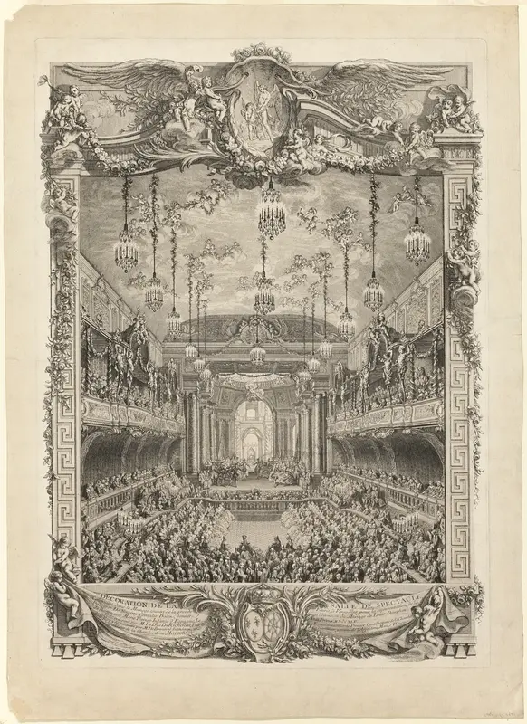 Decoration of the Hall of Spectacles Wall Art by Charles-Nicholas Cochin, the younger - High-Resolution Digital Print