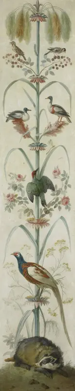 Decorative Depiction with Plants and Animals Wall Art by anonymous - High-Resolution Digital Print