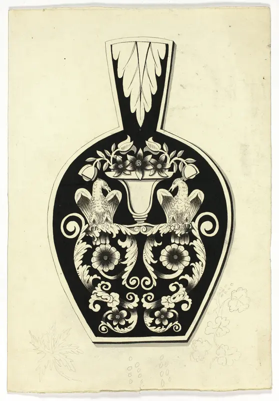 Decorative Design with Two Eagles Wall Art by Unknown - High-Resolution Digital Print