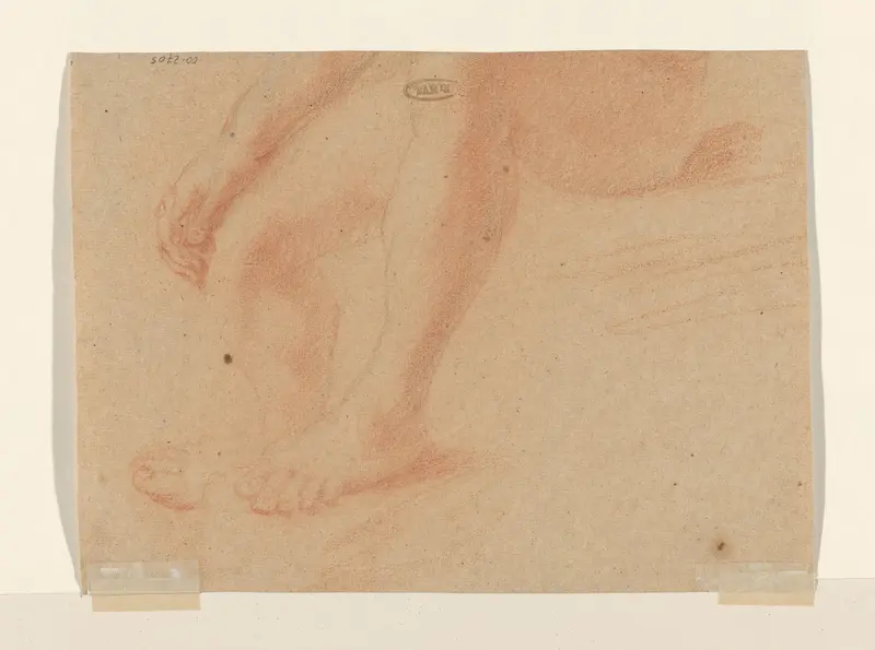 Deel van een figuurstudie, benen en een arm Wall Art by George Pieter Westenberg - High-Resolution Digital Print