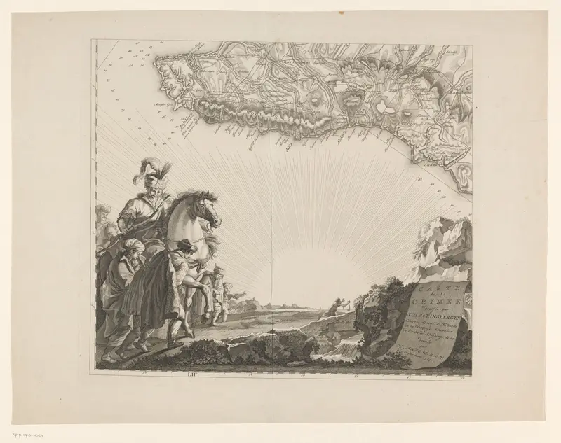 Deel van een kaart van de Krim (linksonder) Wall Art by anonymous - High-Resolution Digital Print