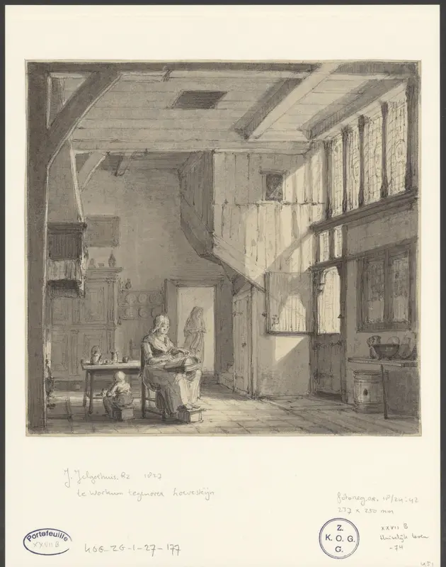 Deftig boerenbinnenhuis Wall Art by Unknown - High-Resolution Digital Print