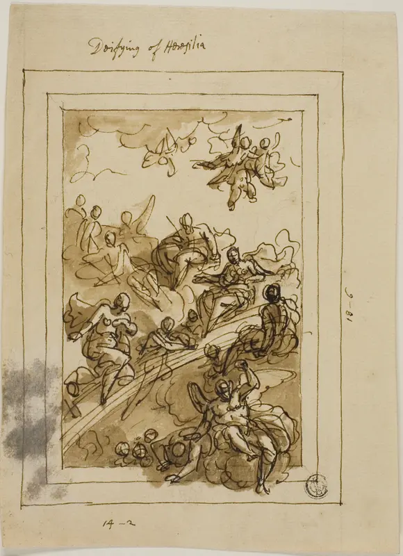 Deifying of Horofilia Wall Art by James Thornhill - High-Resolution Digital Print