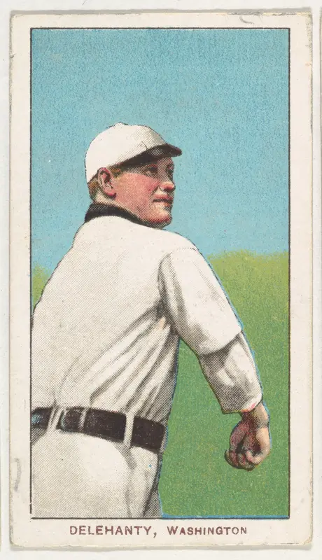 Delehanty, Washington, American League, from the White Border series (T206) for the American Tobacco Company Wall Art by American Tobacco Company - High-Resolution Digital Print